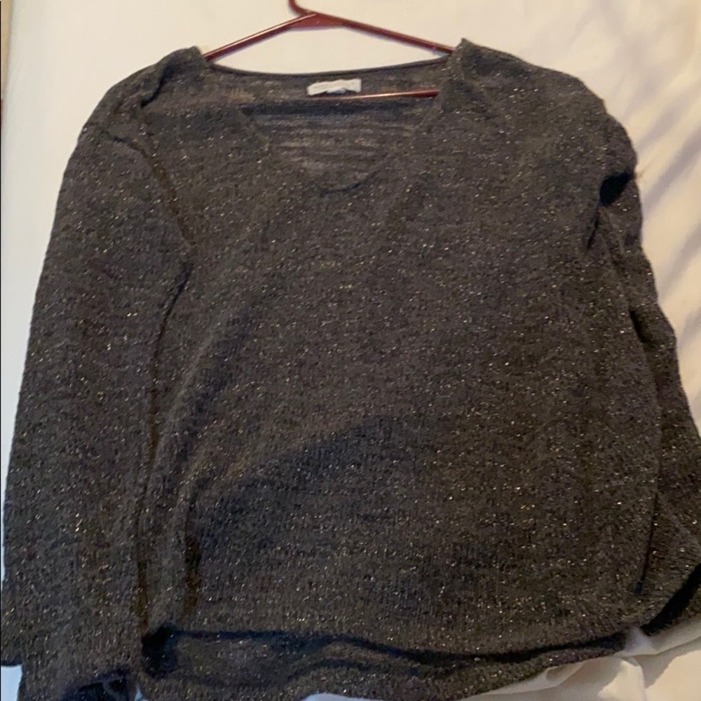 Grey knit sweater